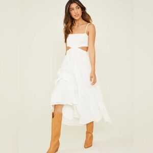New with tags altard state cline eyelet midi dress